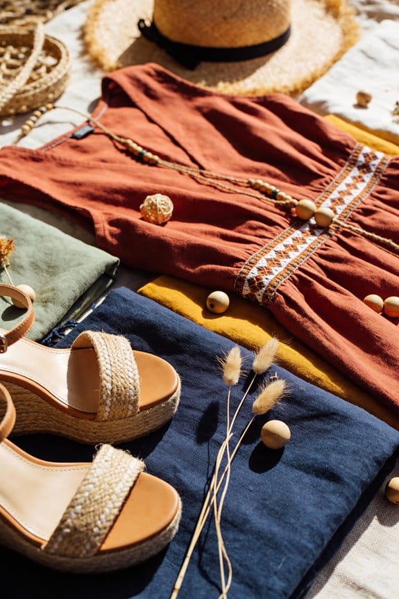 earthy neutrals and accents
