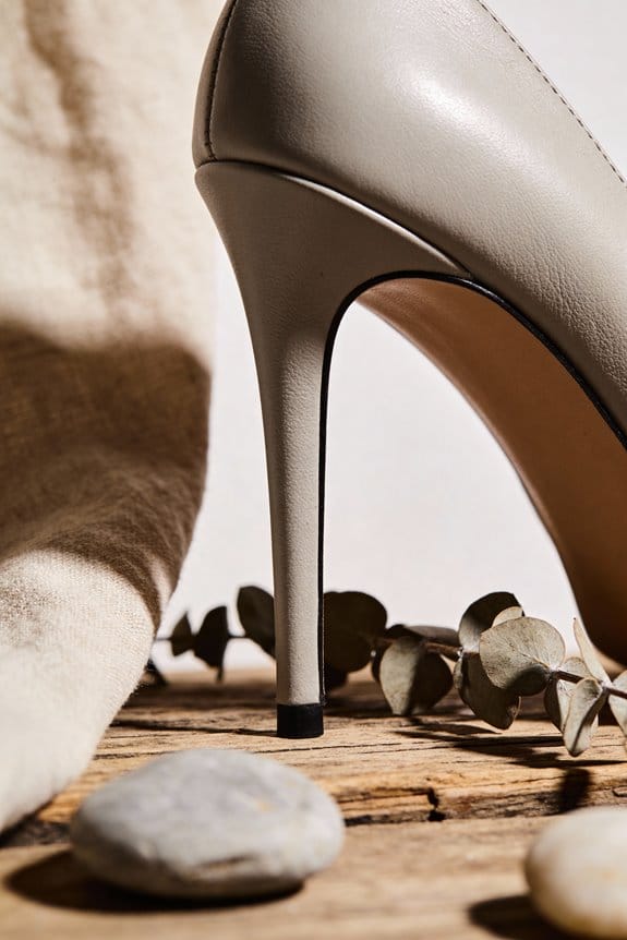 heels enhance posture and confidence