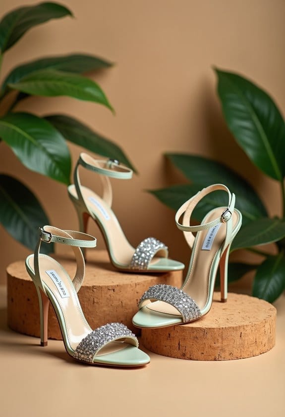 sparkling rhinestone cocktail heels