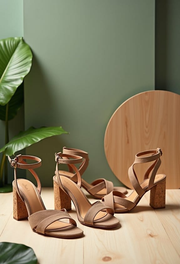 stylish crossover strap heels